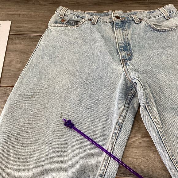 Vtg 1995 Levis 550 Jeans Size 34 Relaxed Fit Orange Tab Workwear Actual 32x30 - Picture 12 of 16